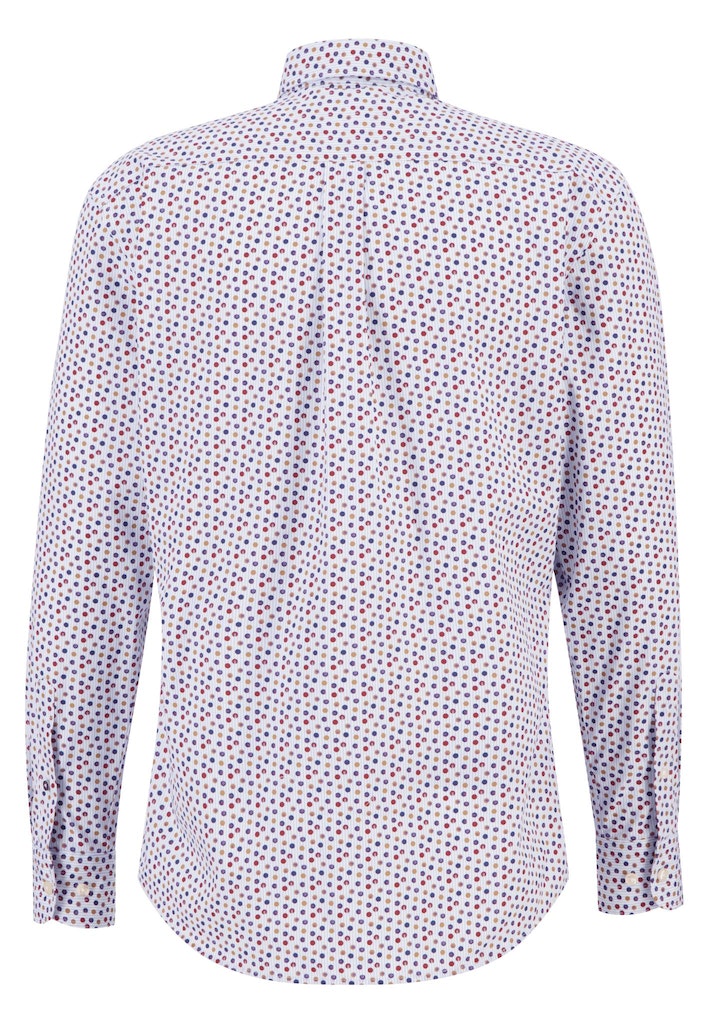 Button Down Print Shirt - Wave