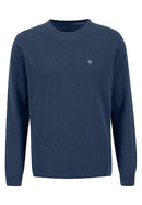 Plain Round Neck Jumper - Night