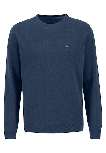 Plain Round Neck Jumper - Night