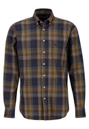 Button Down Check Shirt - Navy