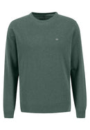Plain Round Neck Jumper - Sage Green