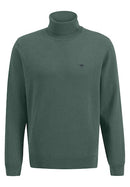 Plain Roll Neck Jumper - Sage Green