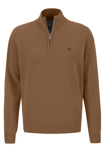 Plain Troyer Zip - Walnut Brown