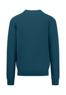 V Neck Jumper - Drak Teal