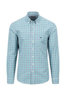 Check Button Down - Grass Green