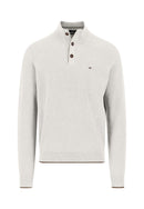 Troyer Button Jumper - Winter White
