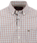 Colorful Check Shirts - Brick