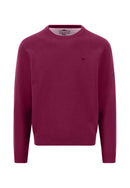 Round Neck Superfine Jumper - Grape