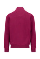 Troyer Zip Superfine Jumper - Grape