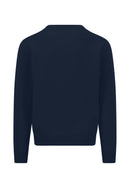 Round Neck Superfine Jumper - Ink Blue