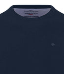 Round Neck Superfine Jumper - Ink Blue