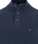 Troyer Button Jumper - Ink Blue