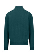 Troyer Zip Superfine Jumper - Teal