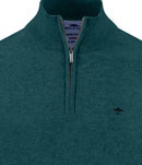 Troyer Zip Superfine Jumper - Teal