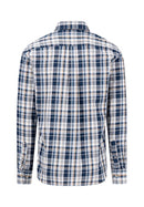 Twill Check Shirts - Navy
