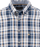 Twill Check Shirts - Navy