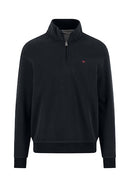 Troyer Zip Sweat Jumper - Navy
