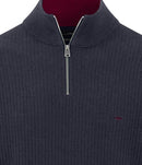 Troyer Zip Jumper - Navy