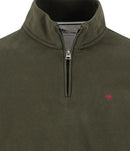 Troyer Zip Sweat Jumper - Cypress