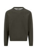 Round Neck Superfine Jumper - Cypress