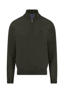 Troyer Zip Superfine Jumper - Cypress