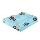 Farmyard Friends Fleece Throw 120X150 - Blue