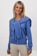 Fern Cardigan & Scarf - Blue