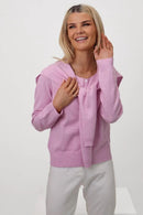 Fern Cardigan & Scarf - Light Pink