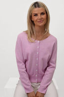Fern Cardigan & Scarf - Light Pink