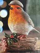 Flat Cap Robin Figurine