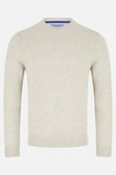Franco Round Neck Jumper - Stone