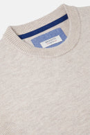Franco Round Neck Jumper - Stone