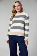 Striped Jumper - Grey