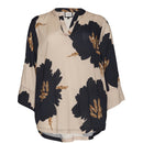 Billie Blouse - Sand & Black