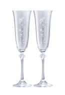 Merry Christmas Liberty Flute Pair