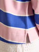 Lara Stripe Rugby Shirt - Pink & Blue Stripe