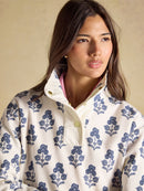 Lulworth Print Funnel Neck Sweat - Cream Foulard Print