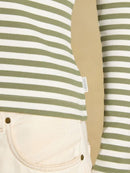 Sophie Stripe Long Sleeve T-Shirt - Khaki Green