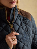 Braemar Luxe Quilted Jacket - Navy