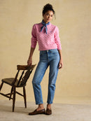 Classic Cable Round Neck Jumper - Pink