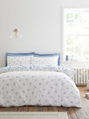 Thea Floral Duvet Cover Set - Blue