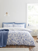 Thea Floral Duvet Cover Set - Blue