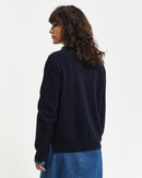 Lambswool Round Neck Jumper - Evening Blue