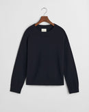 Lambswool Round Neck Jumper - Evening Blue