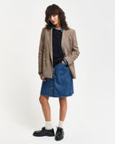 Lambswool Round Neck Jumper - Evening Blue