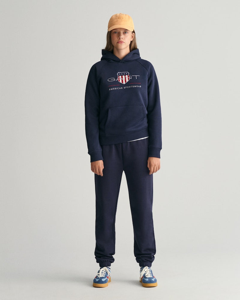 Archive Shield Hoodie - Evening Blue