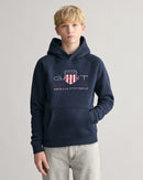 Archive Shield Hoodie - Evening Blue