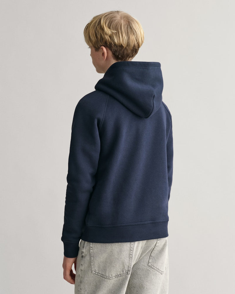 Archive Shield Hoodie - Evening Blue