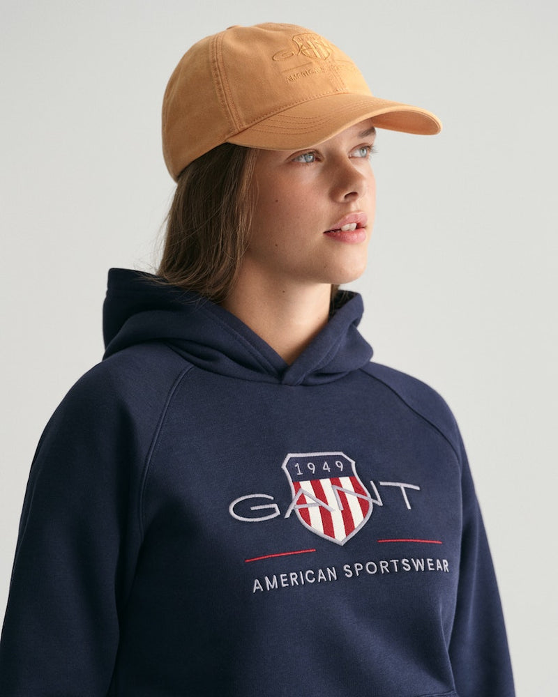 Archive Shield Hoodie - Evening Blue