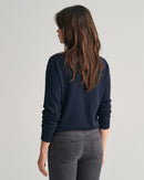 Shield Classic Round Neck Jumper - Evening Blue